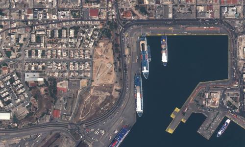 The image of Piraeus, Greece acquired with TripleSat-1 on 1 February 2023.
